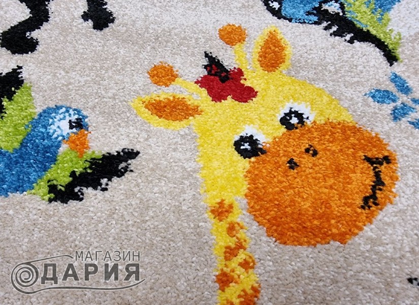 Тъкан килим MAGNOLIA 257 beige КРЪГ